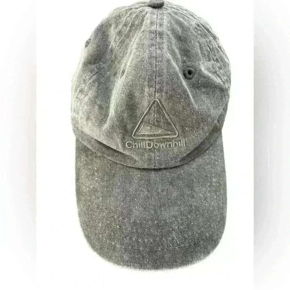 Chill Downhill Skateboarding Dad Cap‎ Hat in Concrete Grey Adjustable